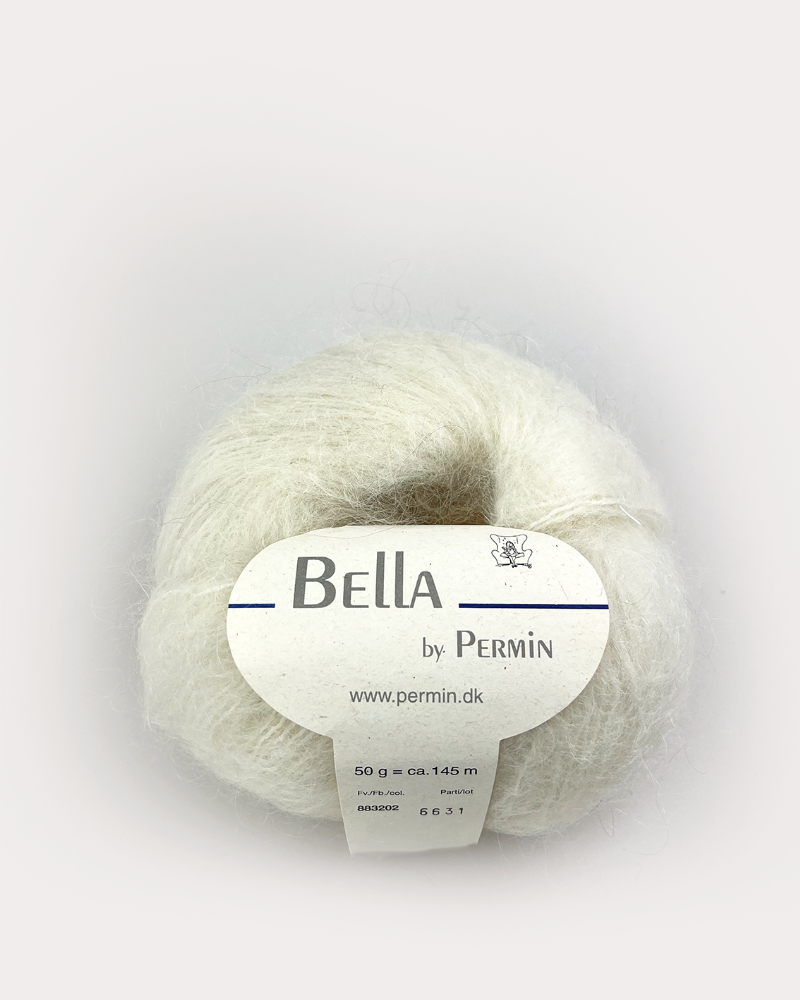 salg af Bella Mohair Råhvid
