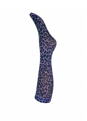 salg af Black colour Aura knee high socks Leo Lavender