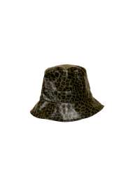 salg af Black colour hat i grøn dyreprint