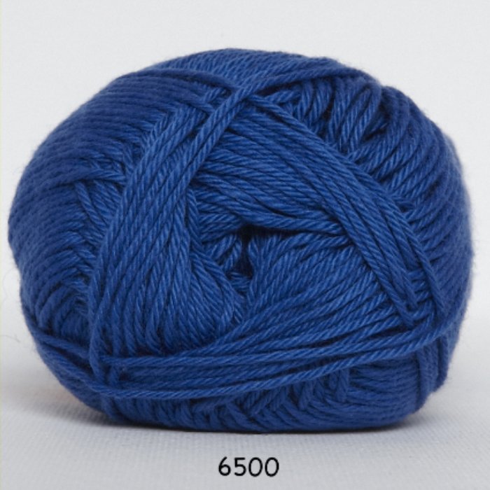 i blå farve - Online salg af Blend garn i høj kvalitet 50% bomuld og 50% 3-3½P