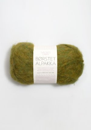 salg af Børstet Alpakka - Bladgrønn 9645 fra sandnes garn