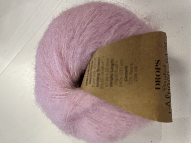 salg af Brushed alpakka silk fv 12 lyserød