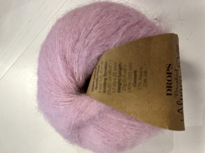 salg af Brushed alpakka silk fv 12 lyserød