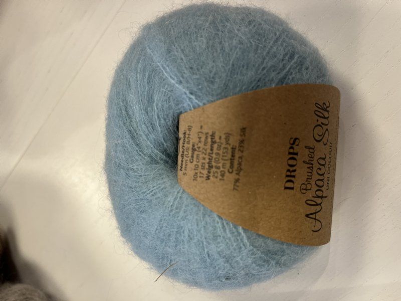 salg af Brushed Alpakka silk fv 15 lys turkis