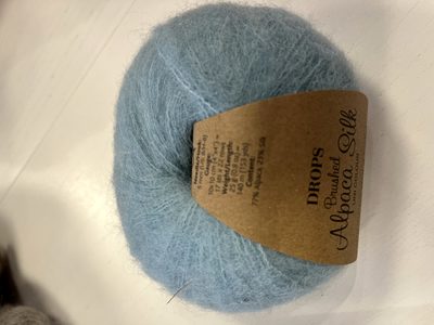 salg af Brushed Alpakka silk fv 15 lys turkis
