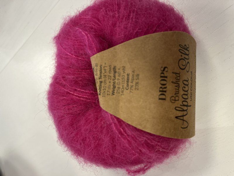 salg af Brushed alpakka silk fv 18  stræk pink