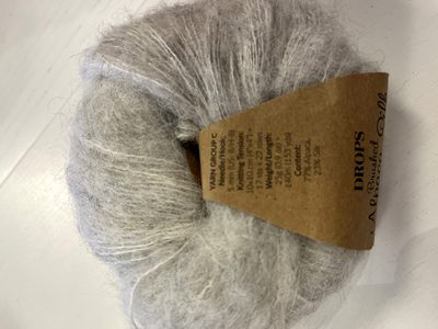 salg af Brushed alpakka silk fv 35 lys grå