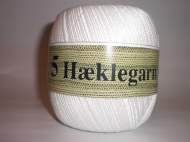 salg af Helt hvid hæklegarn fra Hjertegarn