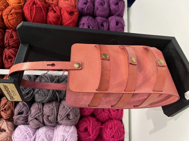 salg af Hånd-strikke taske i Lyserød