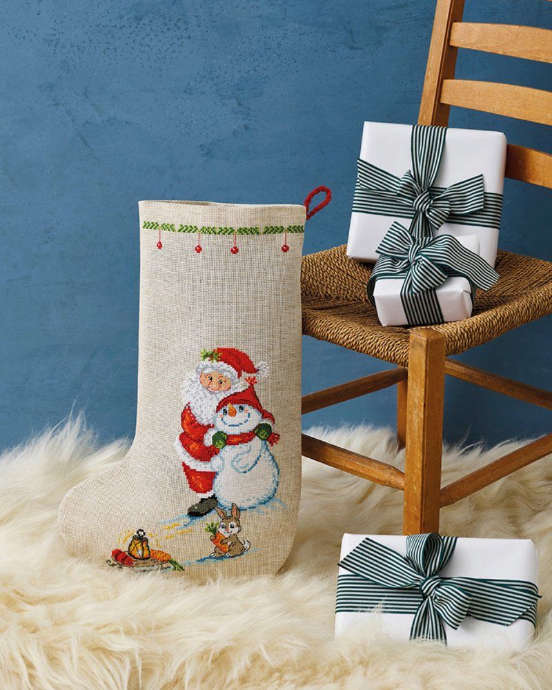 salg af Jule sok med Julemand og sne mand