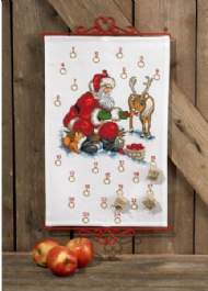salg af Julekalender Julemand og Rudolf fra Permin