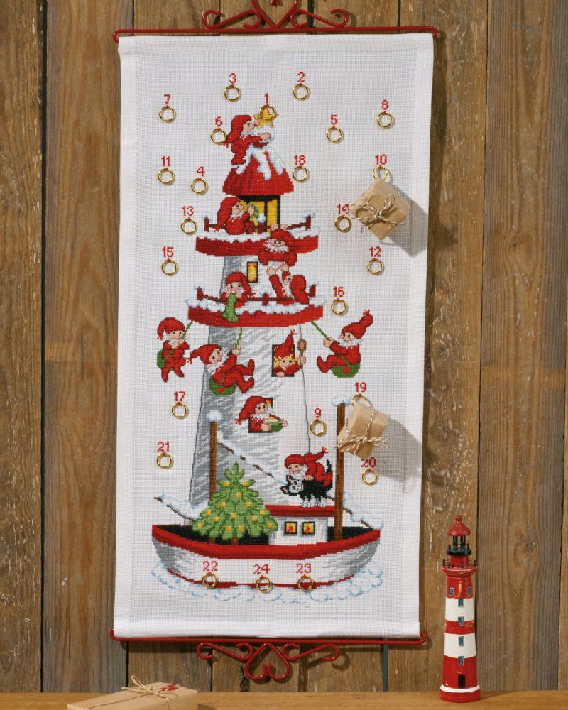 salg af Julekalender Permin "Nissefyrtårn"