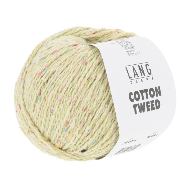 salg af Lang Yarns Cotton Tweed gul, fv 16