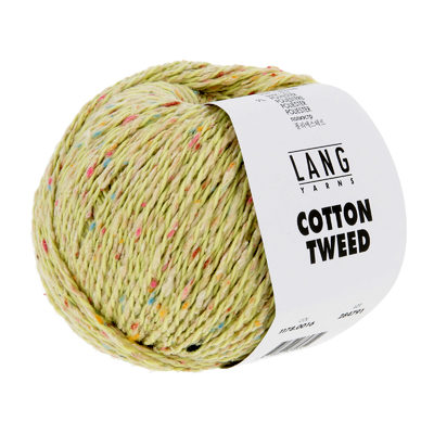 salg af Lang Yarns Cotton Tweed gul, fv 16