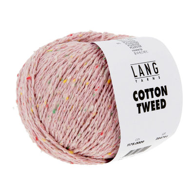 salg af Lang Yarns Cotton Tweed Lyserød, fv 09