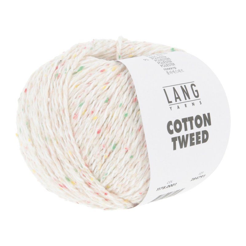 salg af Lang Yarns Cotton Tweed Råhvid, fv 01