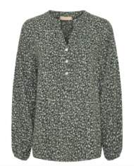 salg af Marta Bluse med print - grøn