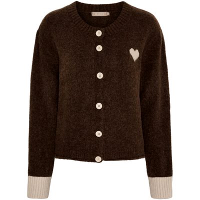 salg af Marta cardigan Brun m. hjerte