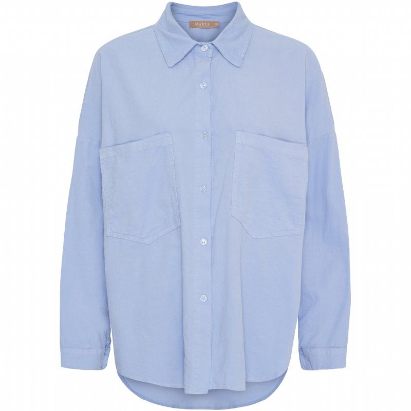salg af Marta Fløjls skjorte bluse lyseblå