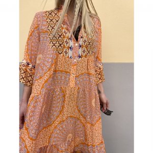 salg af Marta over size kjole i orange farver