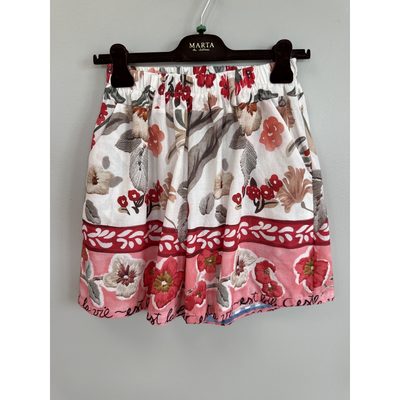 salg af Marta Shorts med blomster print Rød