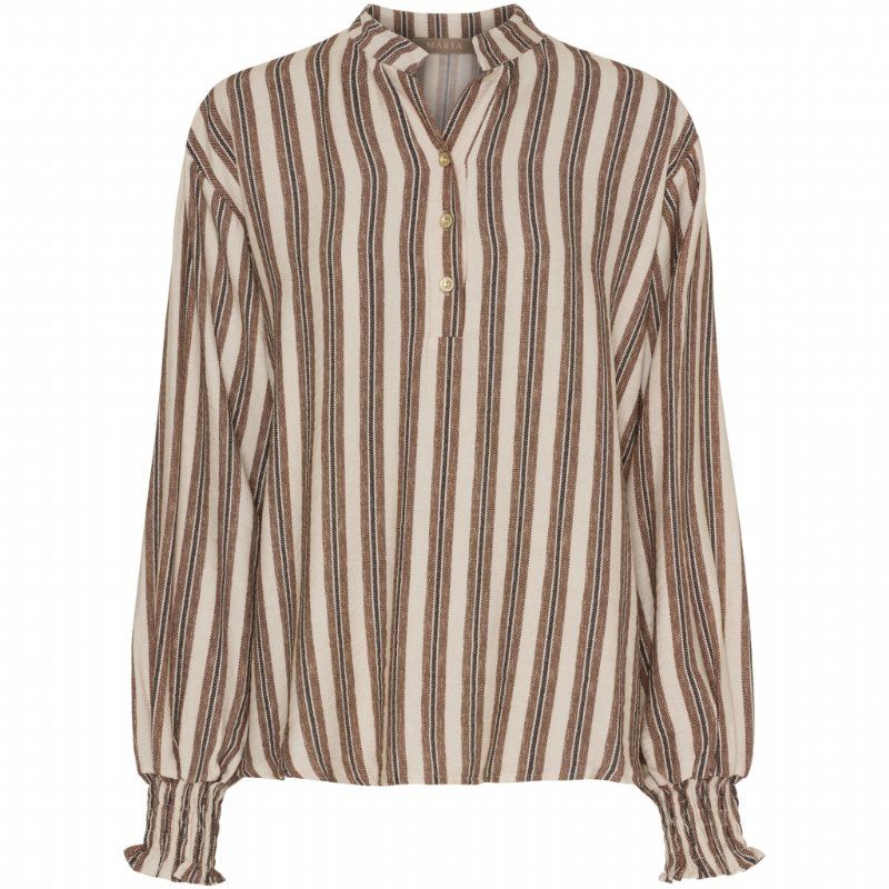salg af Marta Skjorte bluse brun/beige