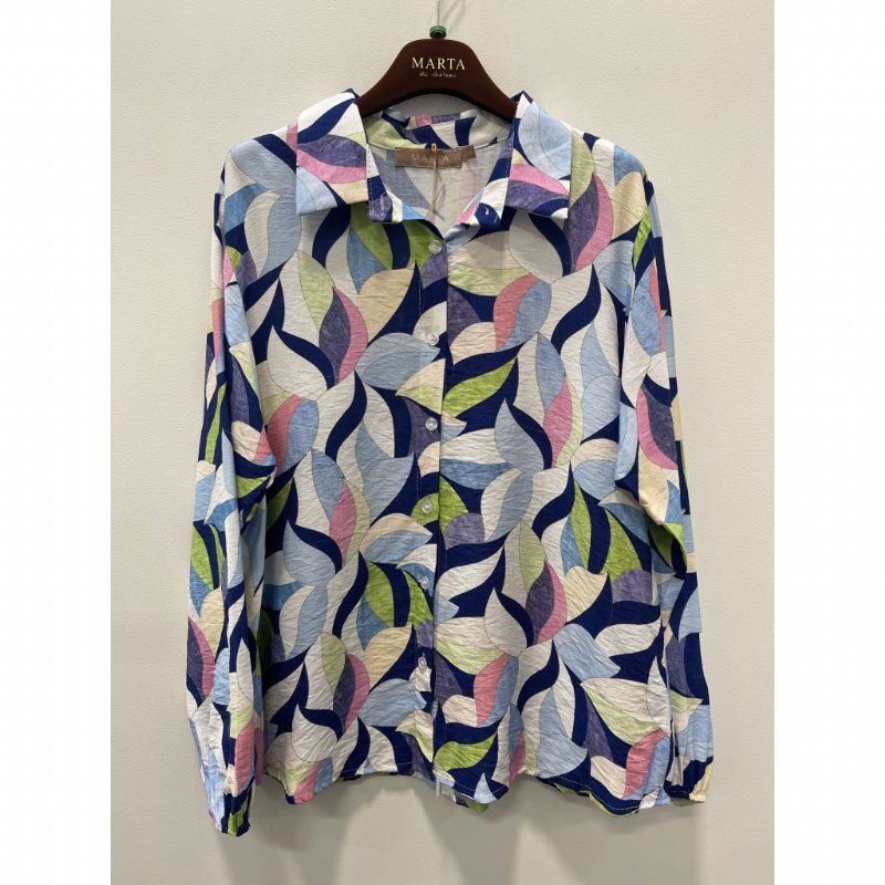 salg af Marta skjorte bluse i blå multi farver