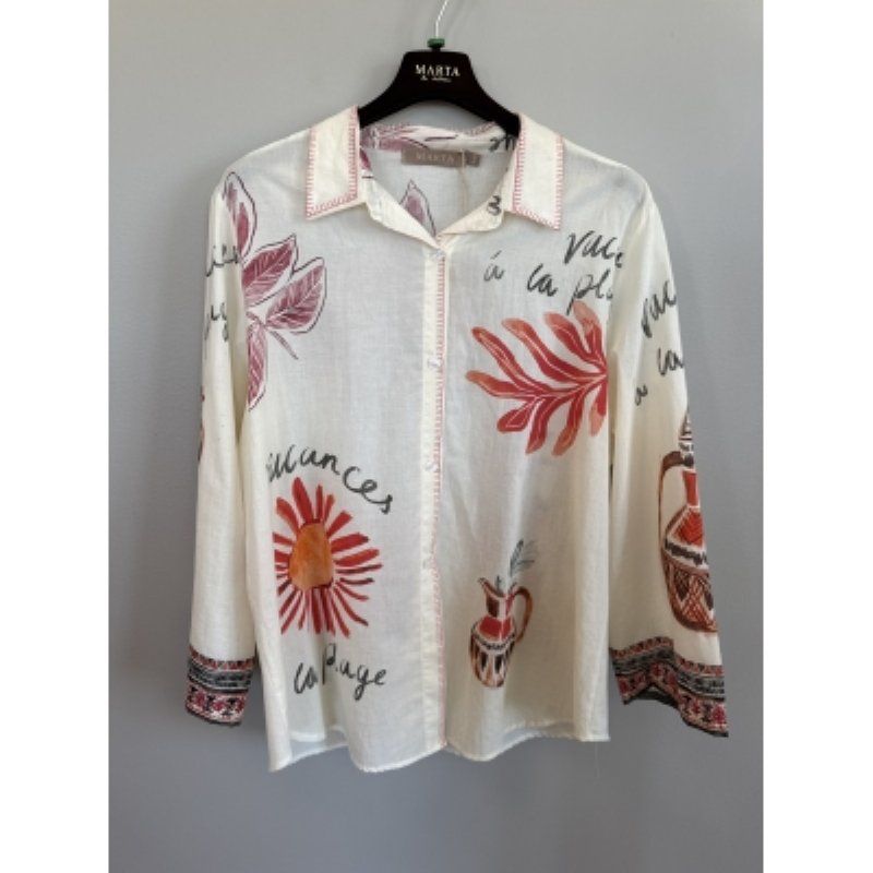 salg af Marta skjorte bluse med print