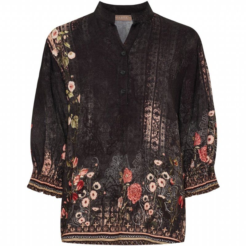 salg af Marta skjorte bluse sort
