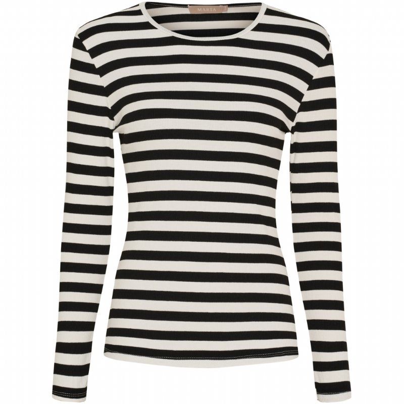 salg af Marta T-shirt sort strib