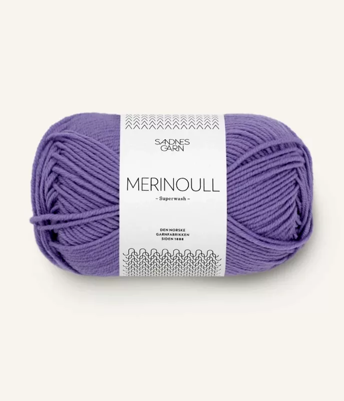 salg af Merino uld Lilla/Lavendel