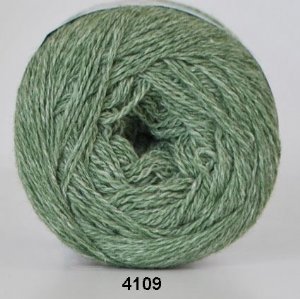 salg af Organic wool Cotton grøn 4109 fra hjertegarn