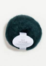 salg af Silk Mohair petrolium Grøn farve