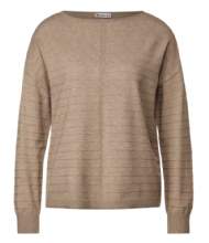 salg af Street One - beige strik med striber