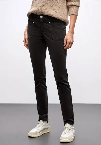 salg af Street one Fløjls buks i Mørke brun