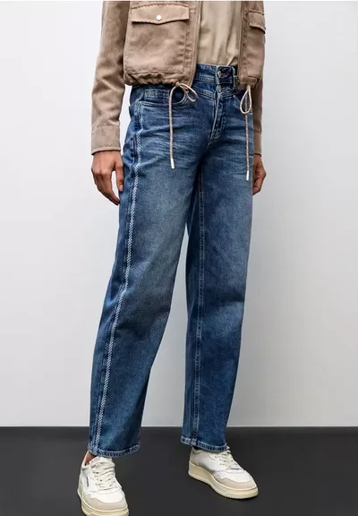 salg af Street One Jeans med  cool syning i siden