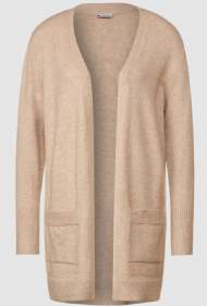 salg af Street One - Lang strik cardigan - Beige