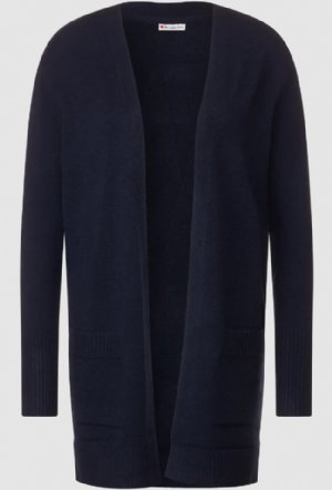 salg af Street One - lang strik cardigan - blå