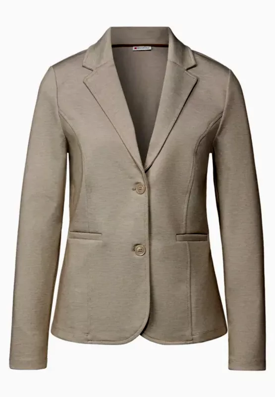 salg af Street Ons Blazer jakke Sand farvet med stretch
