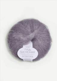 salg af Tynd Silk Mohair Lavendel Grå